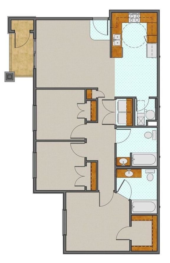 Floor Plans of Ashley Creek Village in Vernal, UT